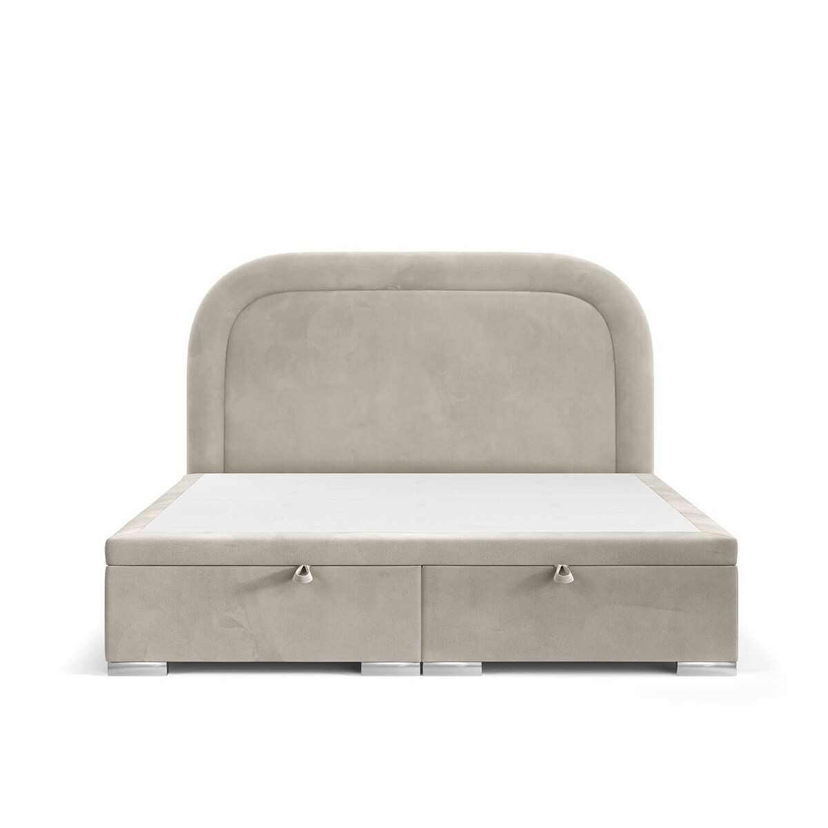 Łóżko tapicerowane HARMONY 180x200 z pojemnikiem, Jasny Beż, tkanina Uttario 2979