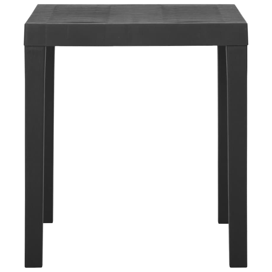 vidaXL Stolik ogrodowy, szary, 79 x 65 x 72 cm, plastikowy