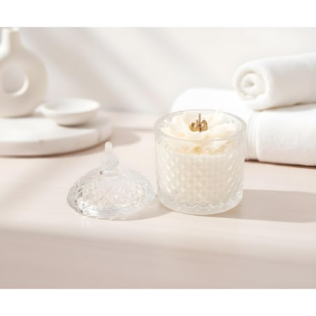 Świeca sojowa ZAPACHOWA świeczka KWIAT handmade prezent CANDELA ENCANTADA