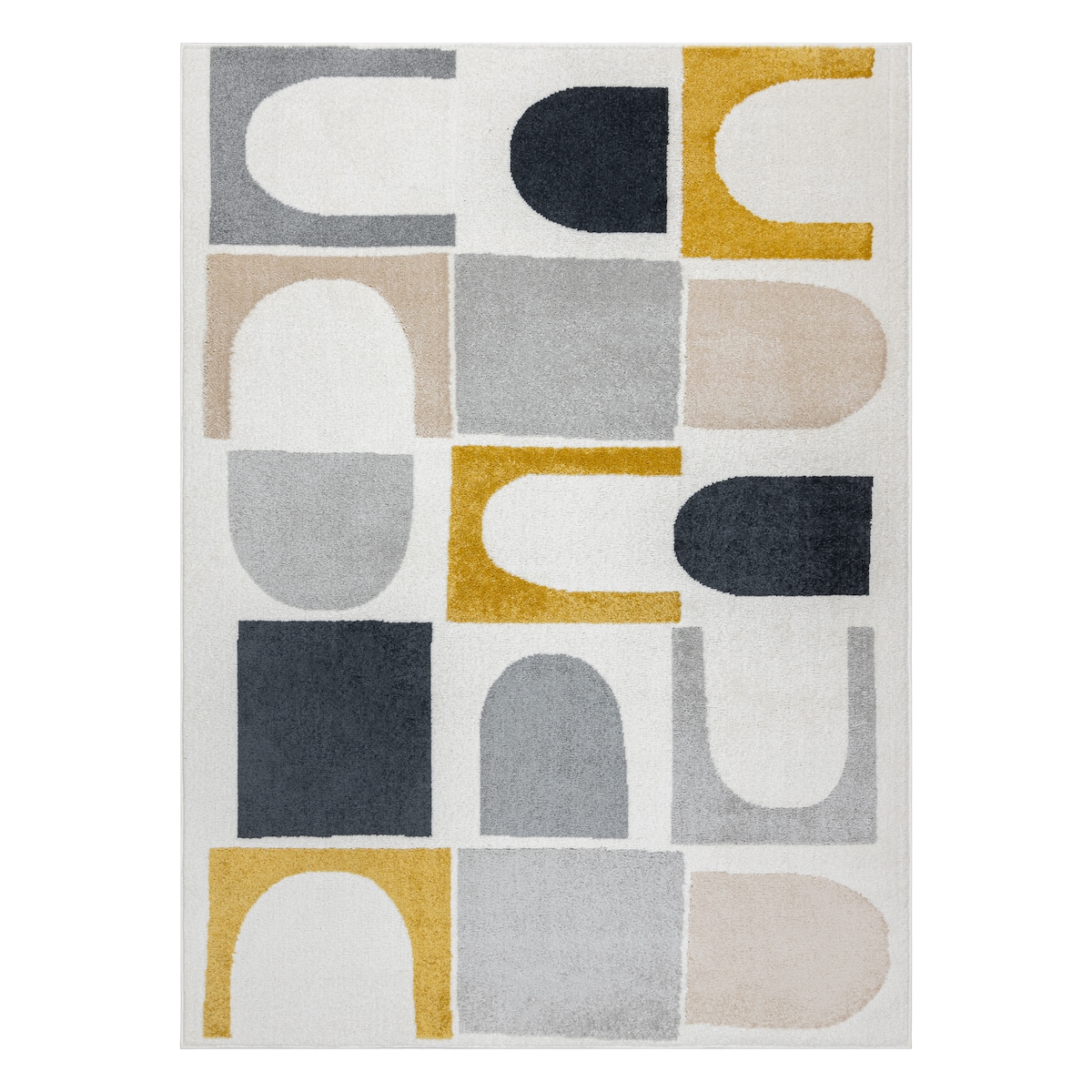 Dywan FUSION 0213 biały / żółty - 80x150 cm