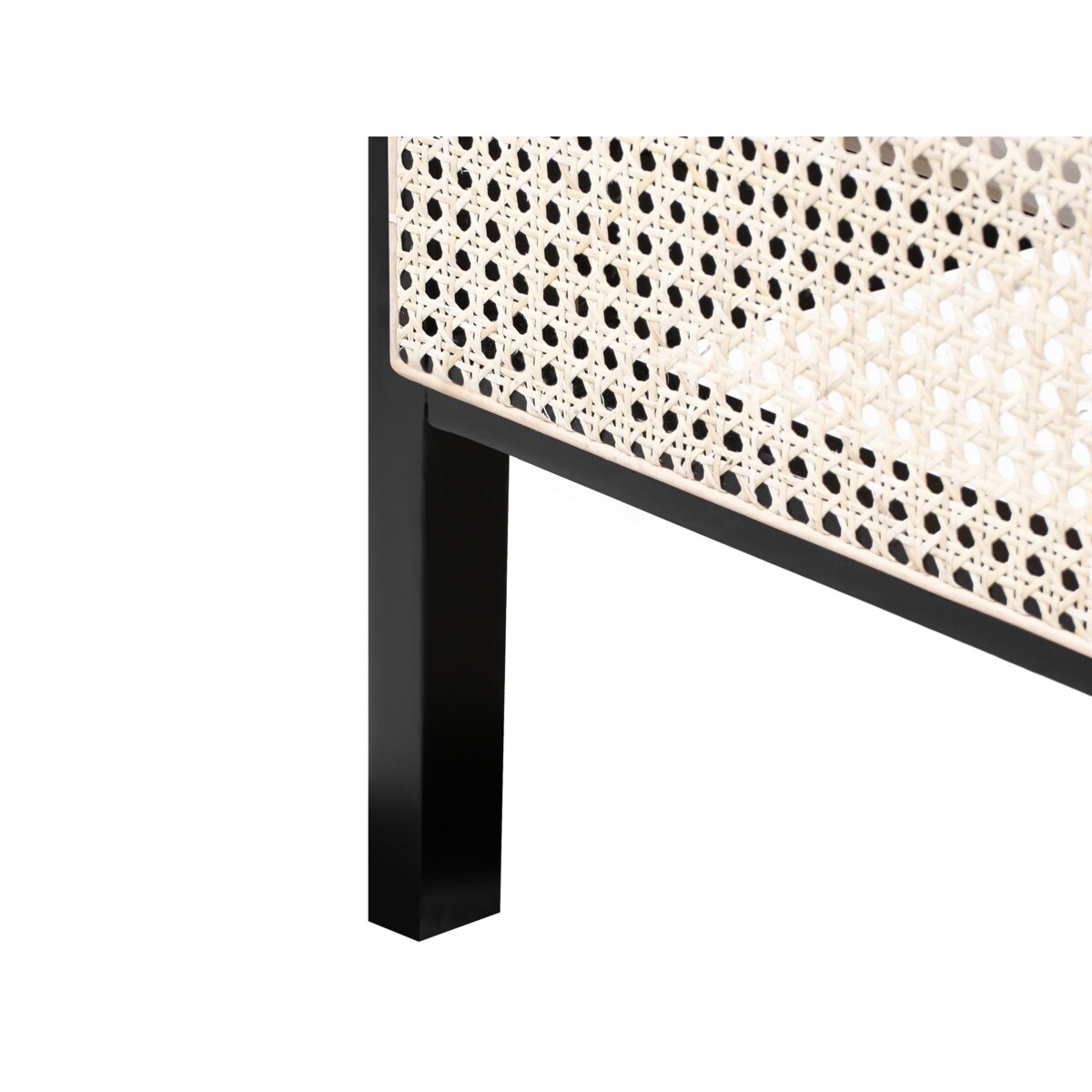 Łóżko Drewno sosnowe GONFARON 180 x 200 cm Czarny