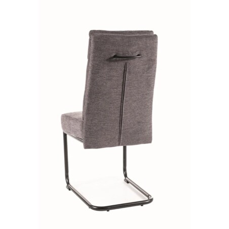 Krzesło tapicerowane BERRY BREGO ciemnoszare