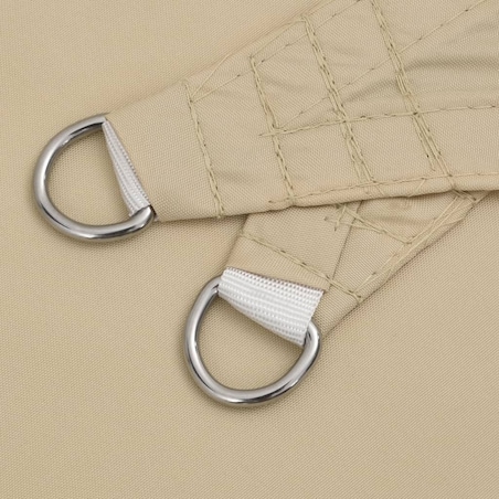 vidaXL Trójkątny żagiel ogrodowy z tkaniny oxford, 5x5x5 m, beżowy