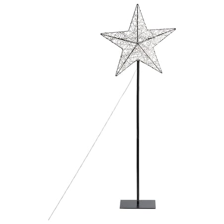 Dekoracja ogrodowa LED SANNAN Gwiazda 110 cm Czarny