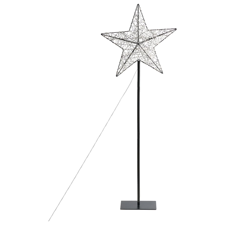 Dekoracja ogrodowa LED SANNAN Gwiazda 110 cm Czarny