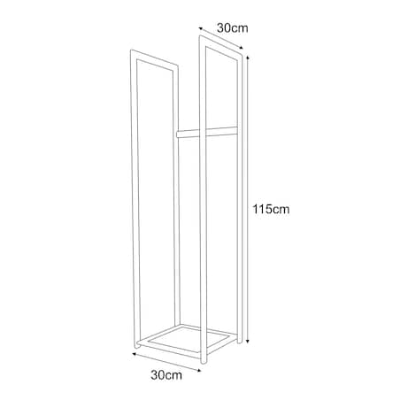 Stojak na drewno KS-12 WOOD M - KAJA HOME
