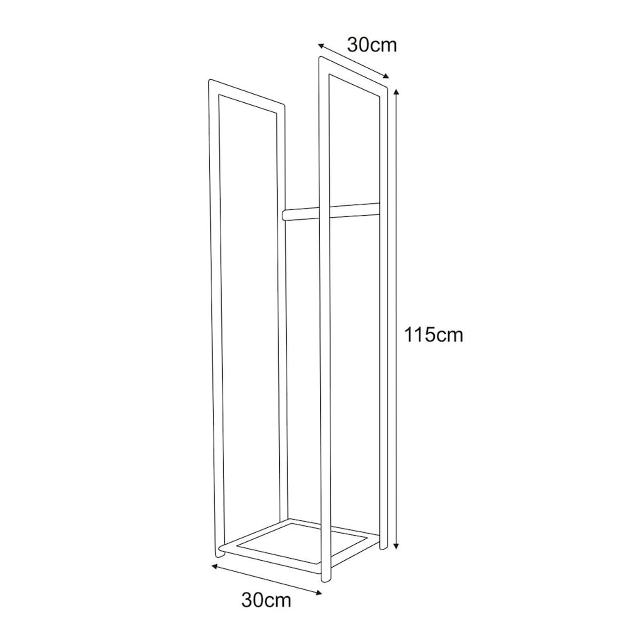 Stojak na drewno KS-12 WOOD M - KAJA HOME