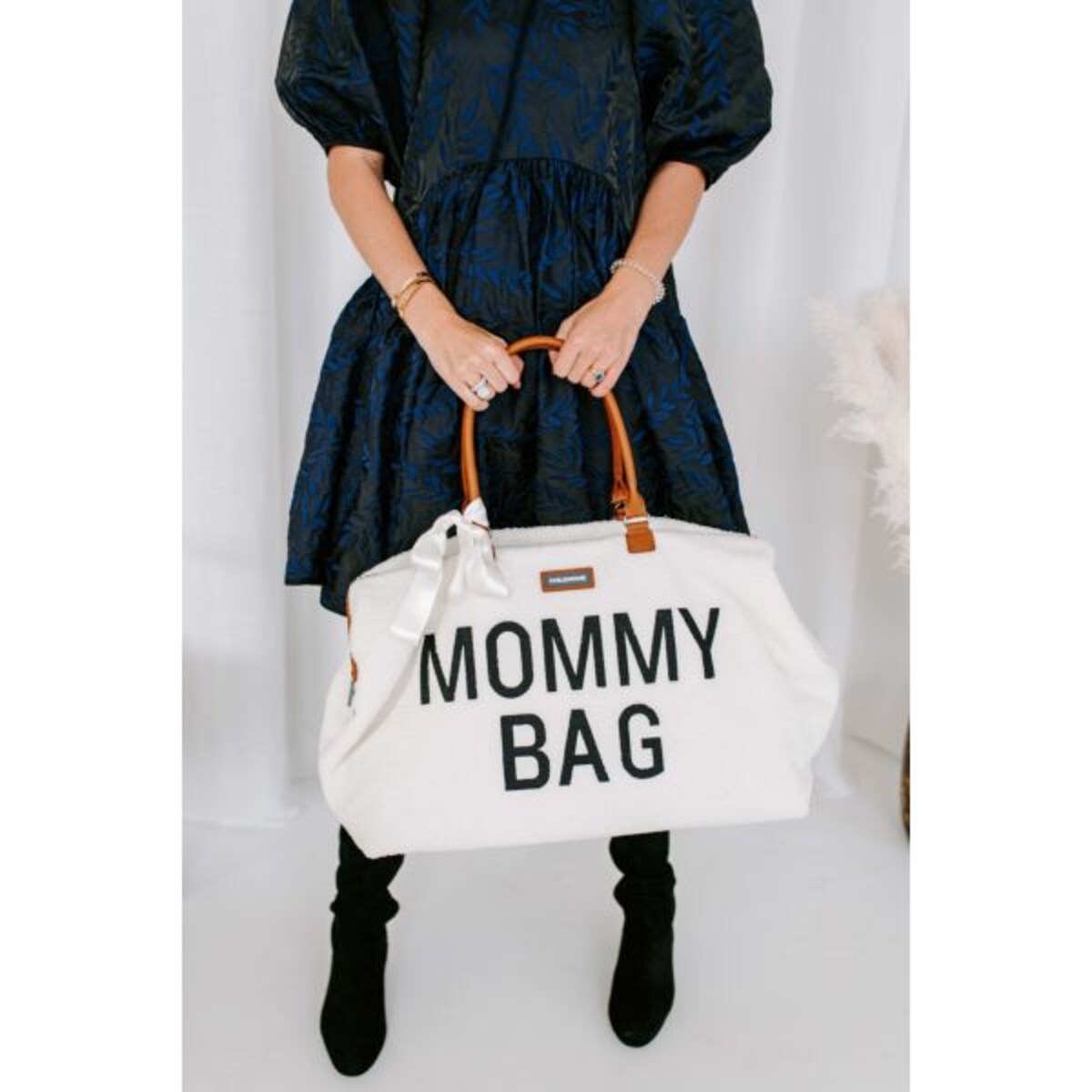 Childhome Torba Mommy Bag Teddy Bear White