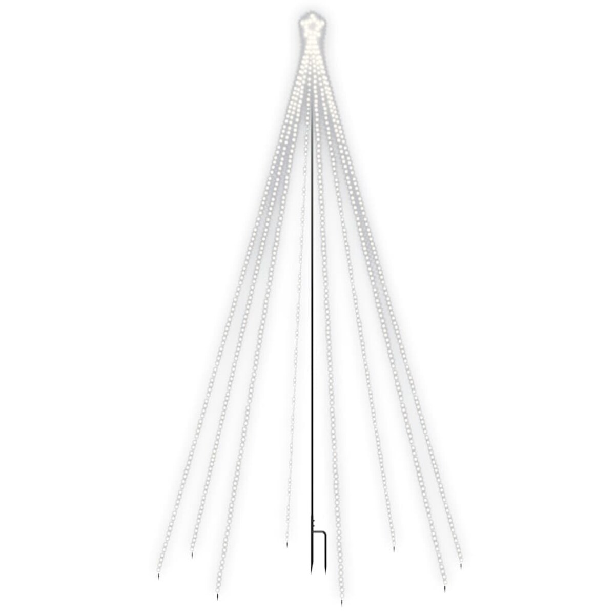 vidaXL Choinka z lampek ułożonych w wodospad, 400 diod LED, 2,5 m