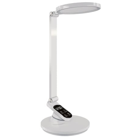 Lampka biurkowa Ragas 04171 Ideus z zegarem regulowana LED 9W biała
