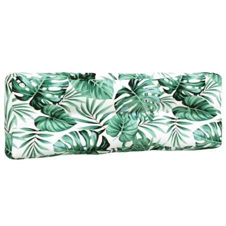 vidaXL Poduszki na palety, 3 szt., wzór w liście, tkanina