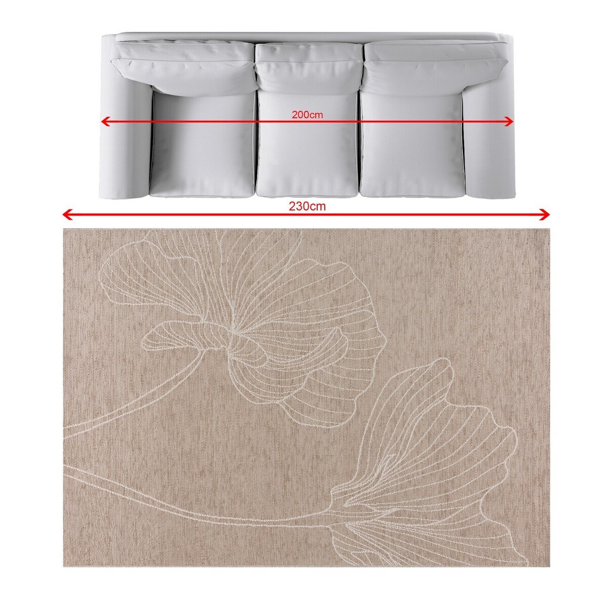 Dywan Velvet beige /sand 160x230cm, 160 x 230 cm