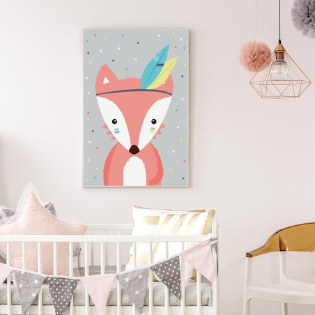 Plakat dla dzieci Lisek apacz 30x40