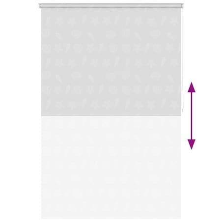 vidaXL Roleta prysznicowa 140 x 240 cm, wzór w rozgwiazdy