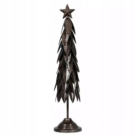 FIGURKA ŚWIĄTECZNA CHOINKA METALOWA LOFT NA ŚWIĘTA BOŻE NARODZENIE 50CM
