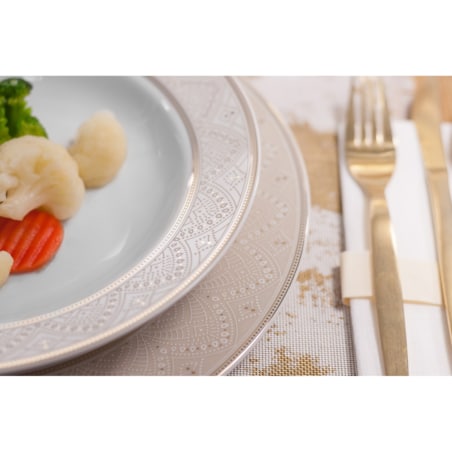 Serwis obiadowy dla 12 osób 44 el. Yvonne Lea Złota G620