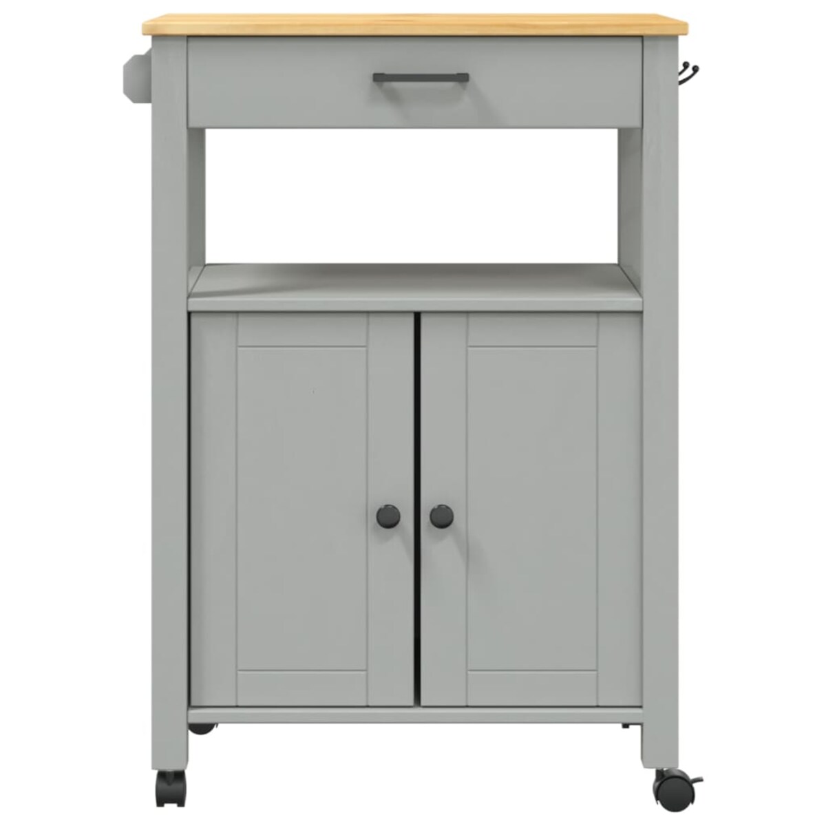 vidaXL Wózek kuchenny MONZA, 60x40x88,5 cm, lite drewno sosnowe