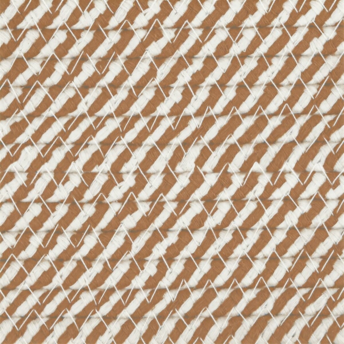 vidaXL Kosze do przechowywania, 2 szt., brązowo-białe, Ø24x18 cm