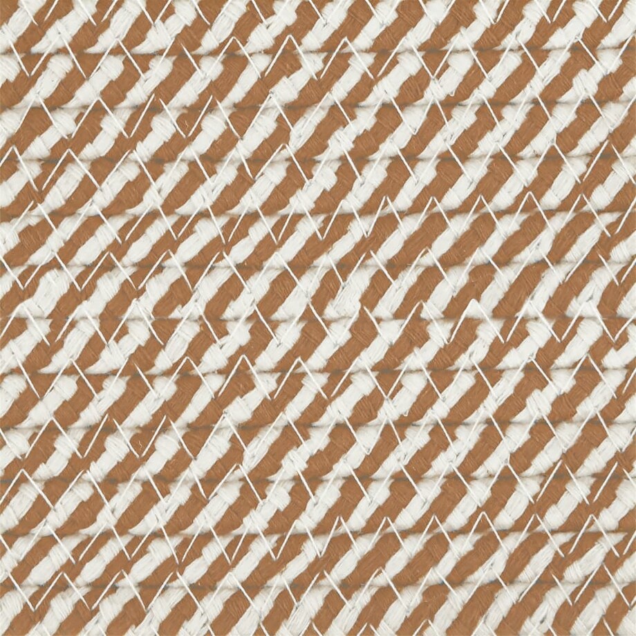 vidaXL Kosze do przechowywania, 2 szt., brązowo-białe, Ø24x18 cm