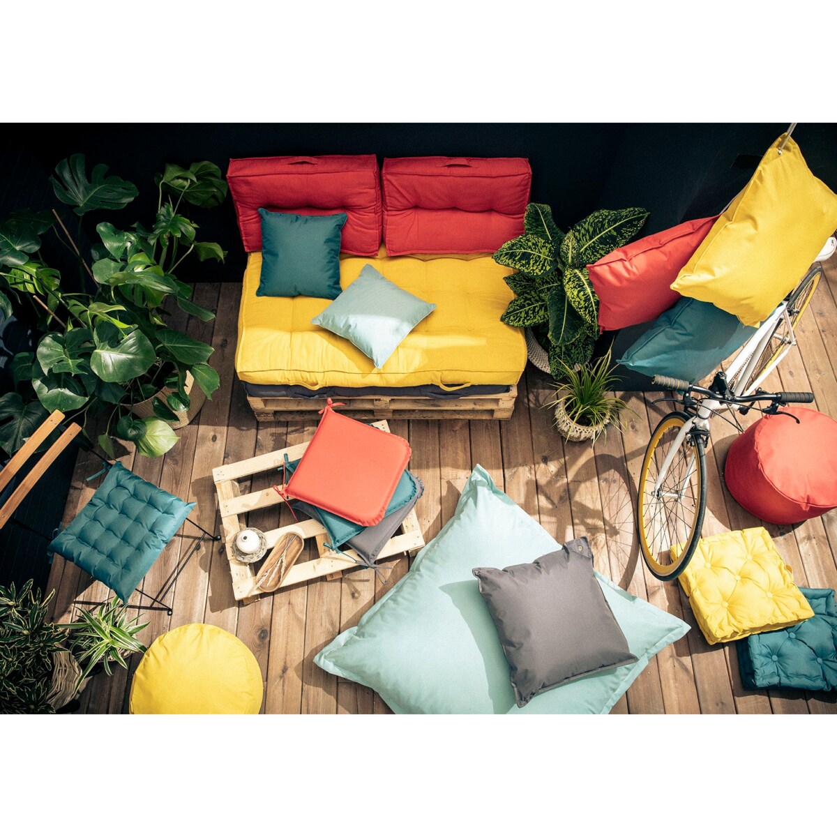 Poducha ogrodowa do siedzenia XL, 110x110 cm, TODAY