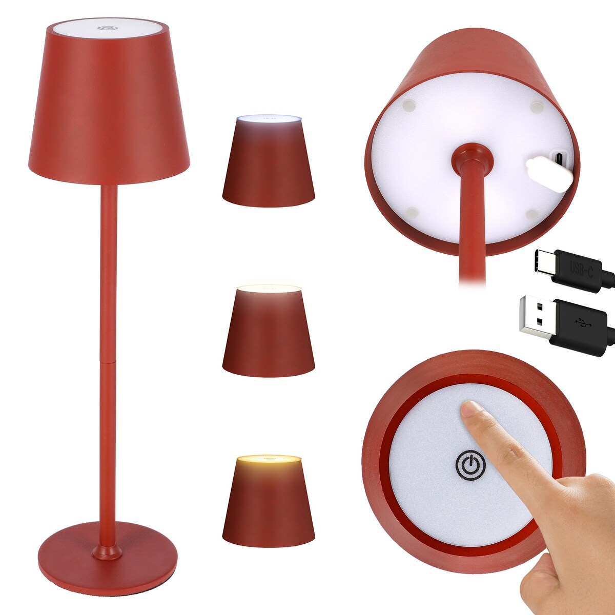 Lampa LED stołowa BEZPRZEWODOWA 3 tryby