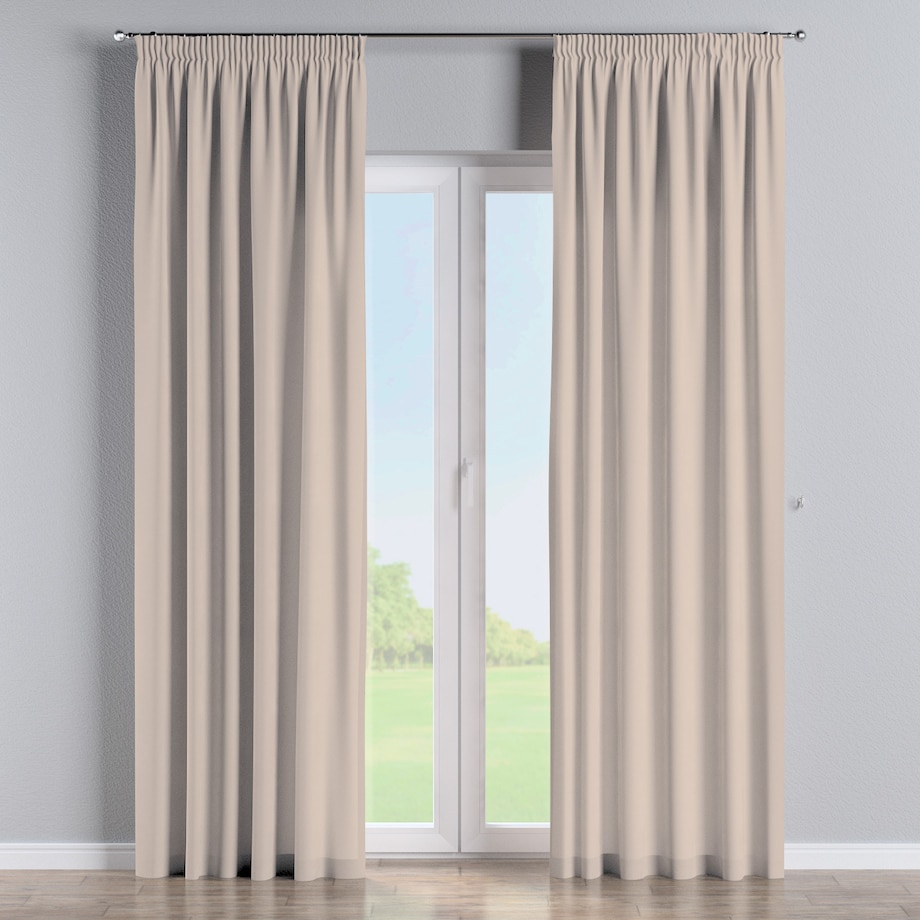 Zasłona na taśmie marszczącej 1 szt. 130x245 jasnobeżowy