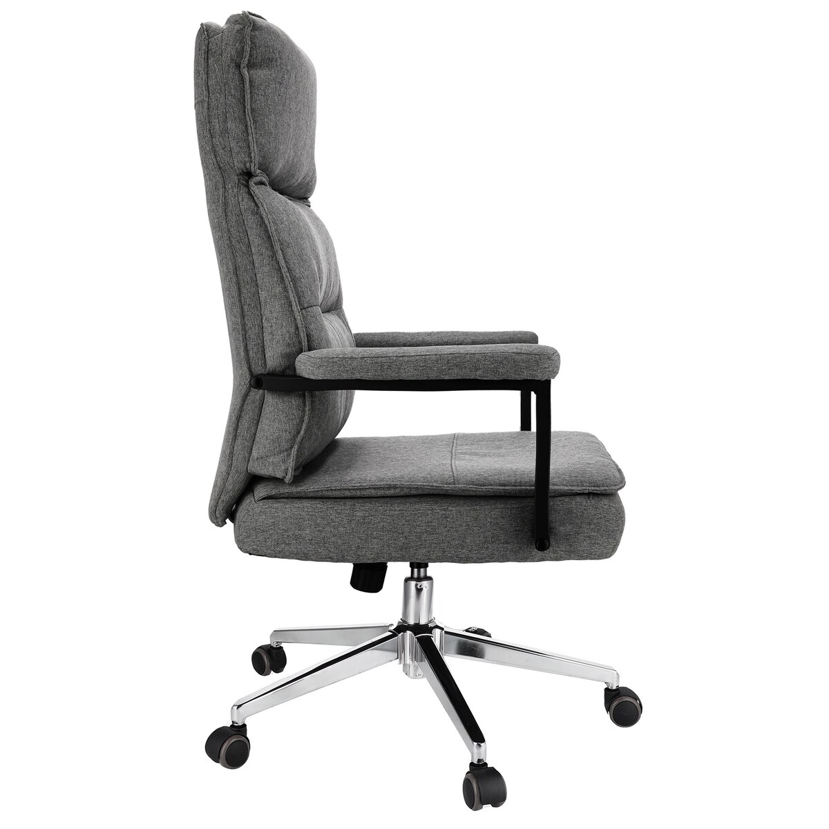 Fotel biurowy SEGO tkanina jasny szary