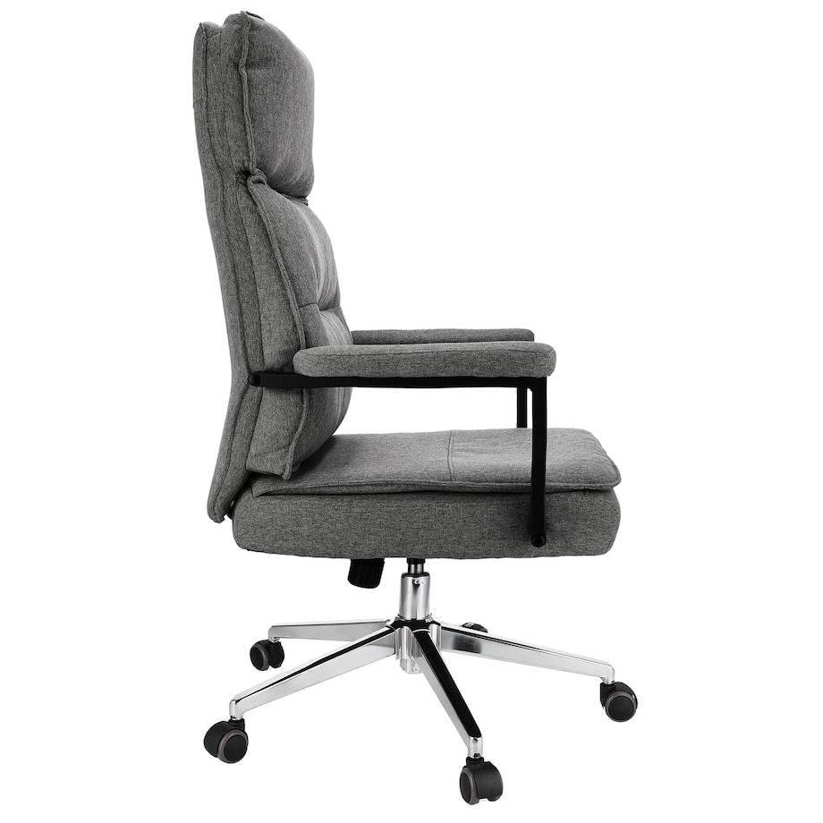 Fotel biurowy SEGO tkanina jasny szary