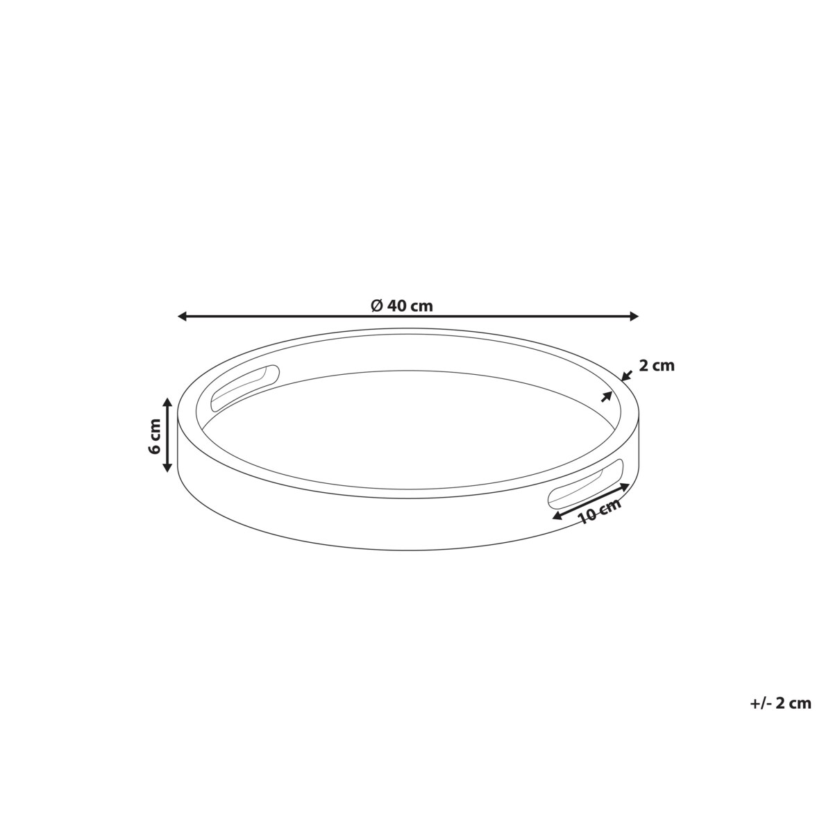 Deska do serwowania DAMANHUR Drewno mango Jasnobrązowy