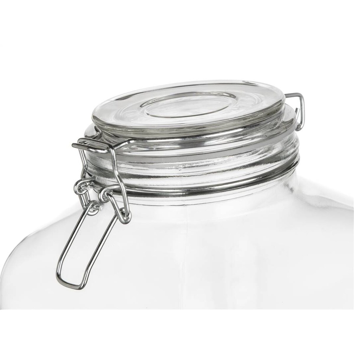 SŁOIK DUŻY szklany 5 L pojemnik na weki kapusta jedzenie ogórki klips