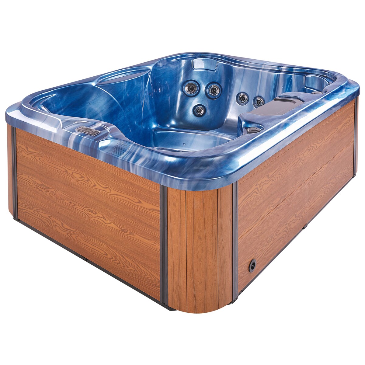 Wanna ogrodowa z hydromasażem niebieska ARCELIA