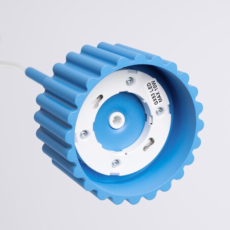 Lampa wisząca AURA 1 błękitna Gx53