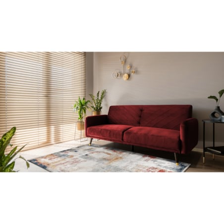 Dywan DISTIN 0144B biały / różowy / 180x270 cm