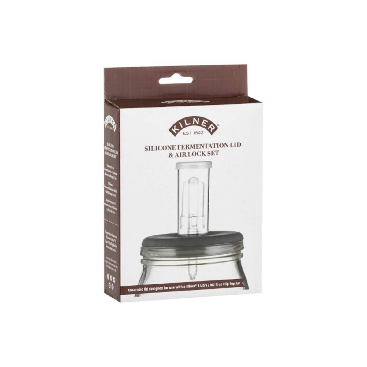 Pokrywka + odpowietrzacz do kiszonek, Kilner