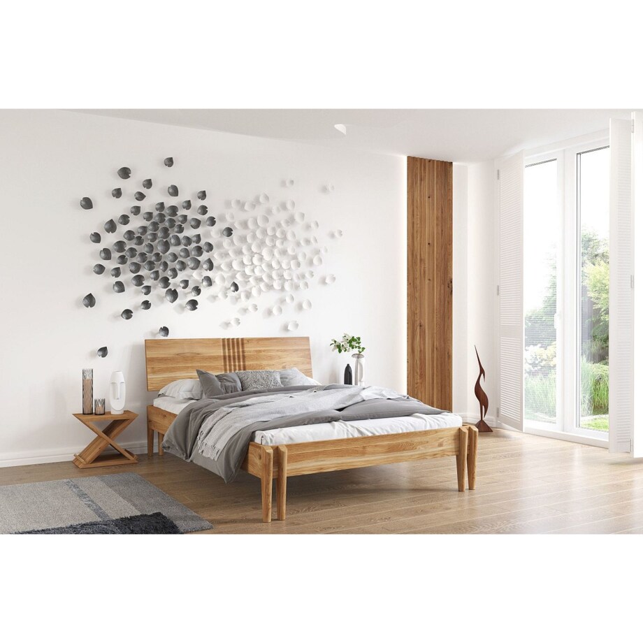 Łóżko drewniane dębowe Visby POZNAŃ