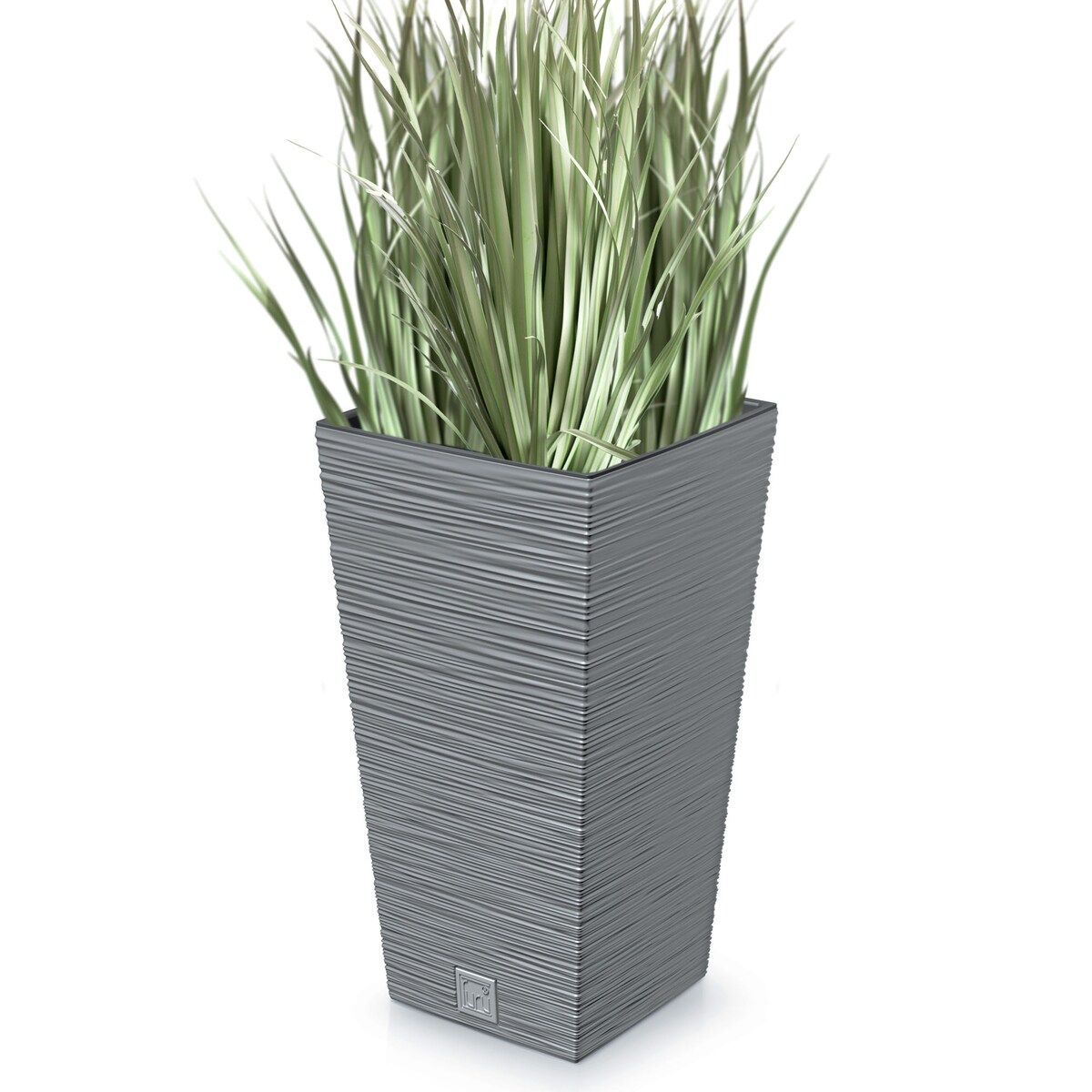 Doniczka Donica Ogrodowa 24 Cm Kwadratowa Na Taras Do Ogrodu Domu Szara