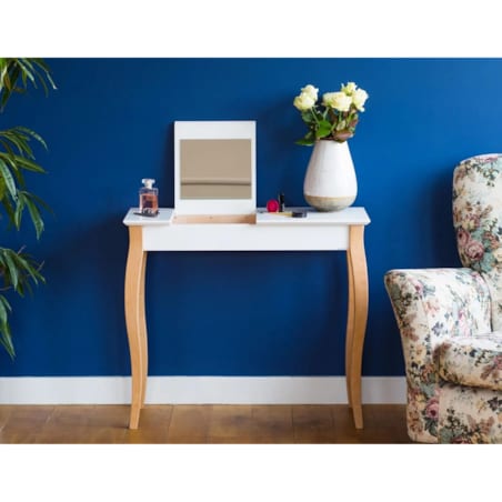 Toaletka z lustrem LILLO 85 cm biała