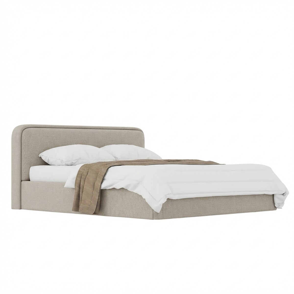 Łóżko Tapicerowane Grand 160X200 Stelaż Pojemnik Na Pościel Wind 11