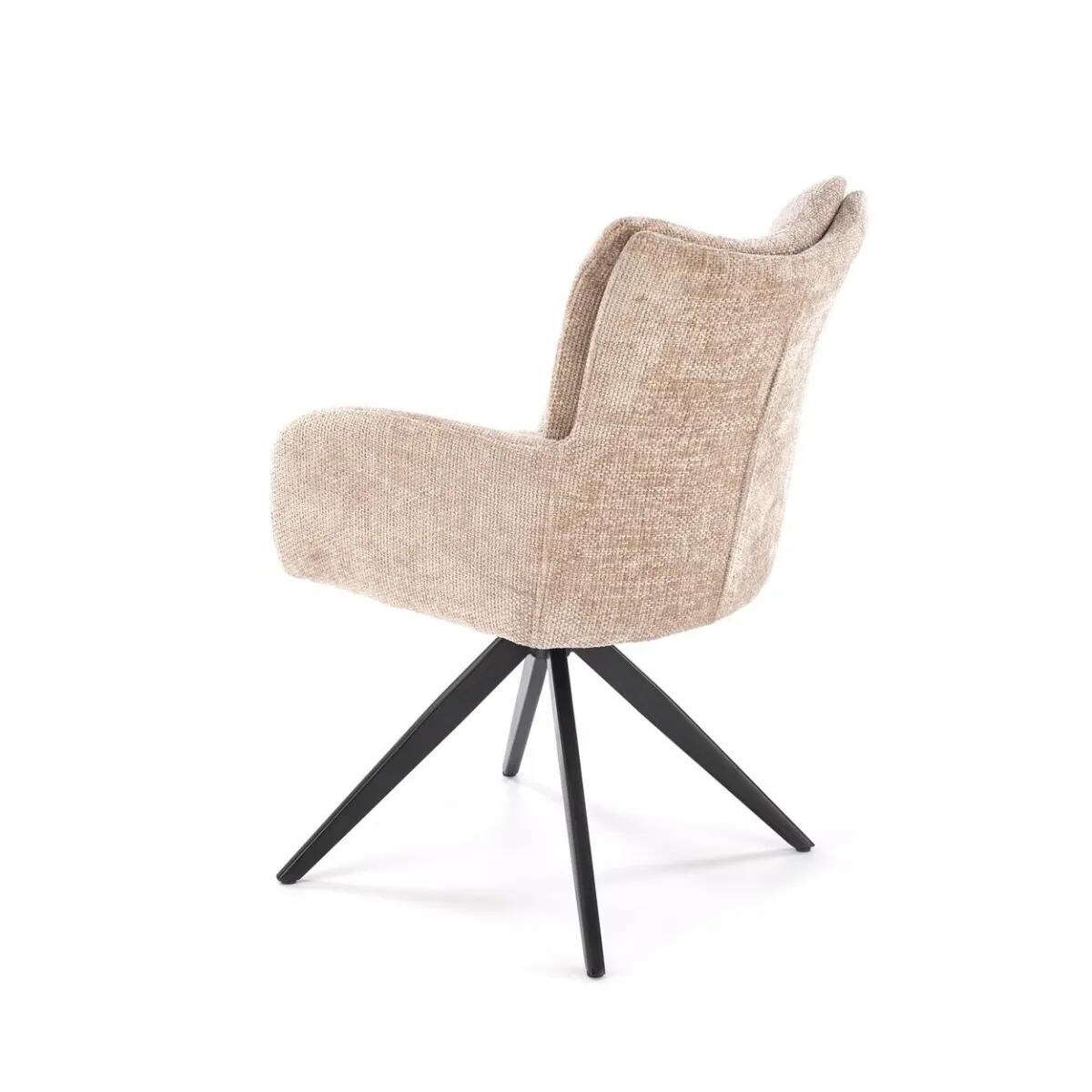 Krzesło tapicerowane K540 beżowe obracane