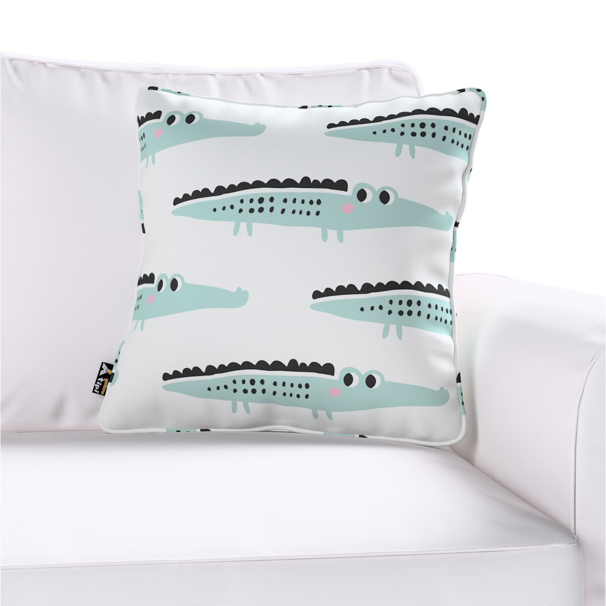 Poszewka Lola 60x60 ecru-zielony