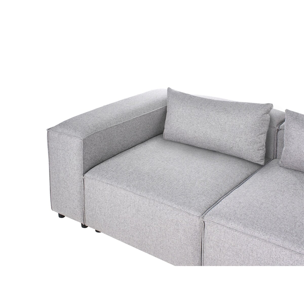 Narożnik modułowy dla 4 osób BRANDE Szary Lewostronny