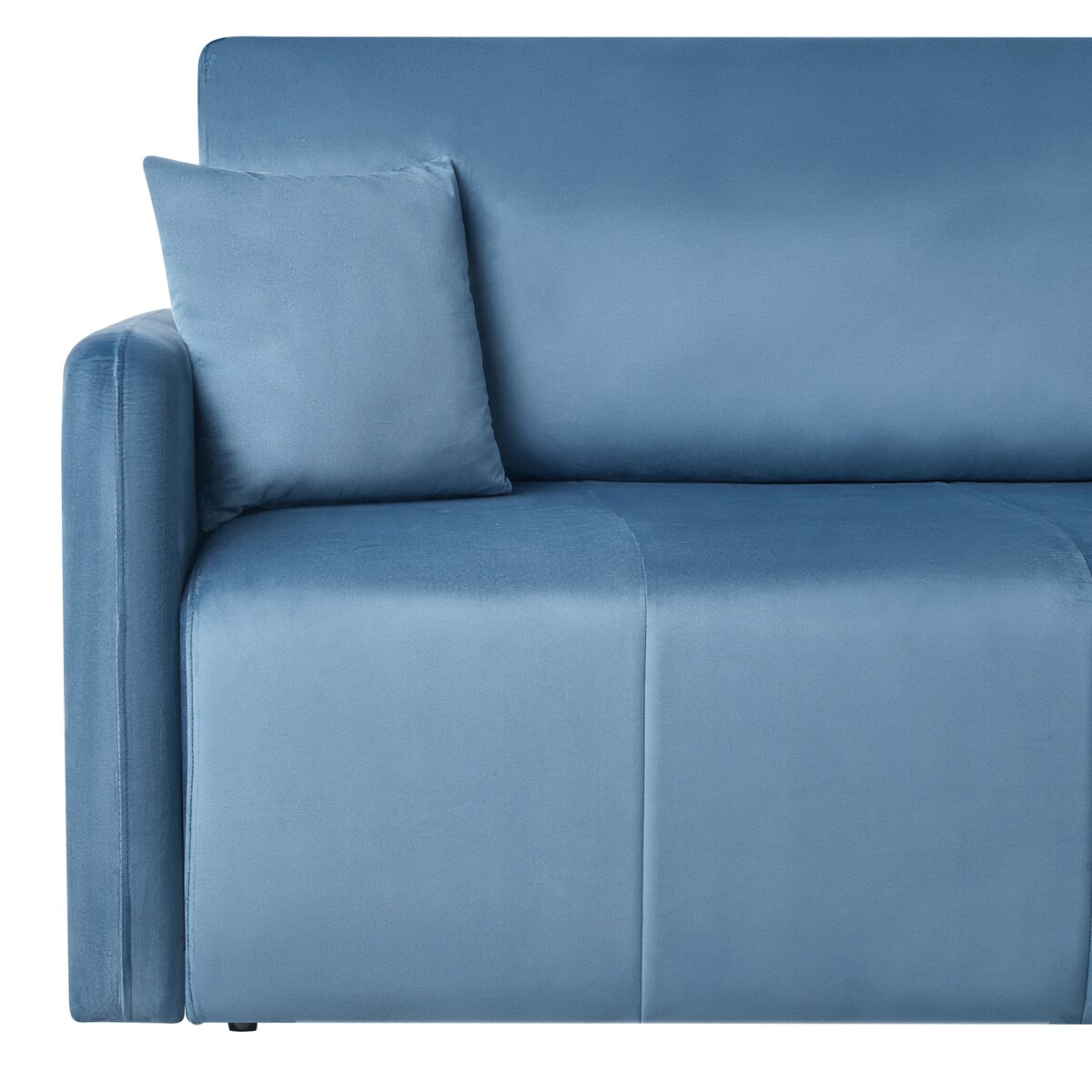Sofa rozkładana dla 3 osób EGGE Welur Niebieski