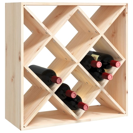 vidaXL Szafka na wino, 62x25x62 cm, lite drewno sosnowe