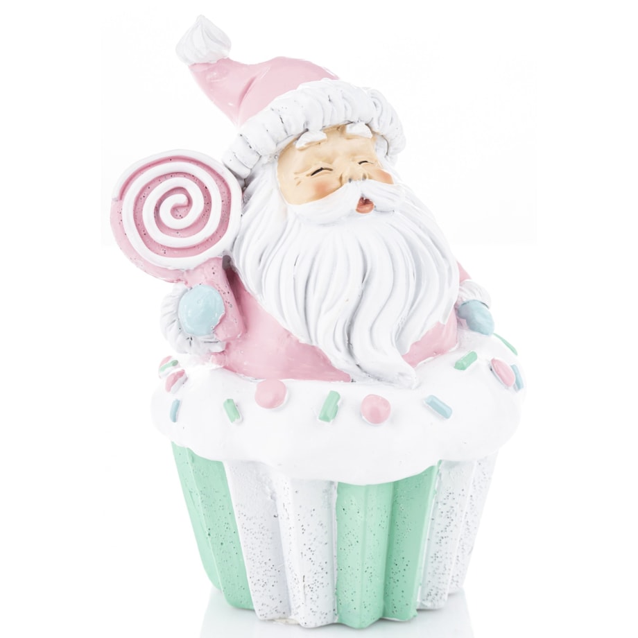 Dekoracja Mikołaj na muffince 14x10x9 cm BABBO NATALE