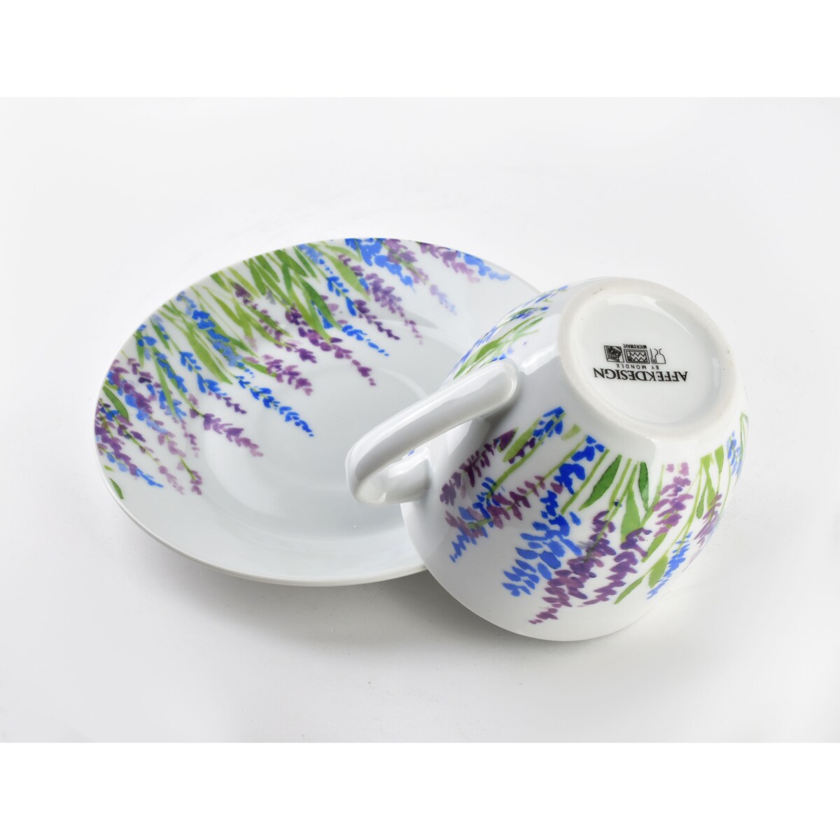 JOY Komplet 6 filiżanek ze spodkiem 250ml