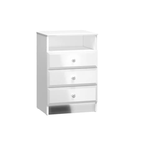 Szafka nocna BLANC 07 3S biały połysk