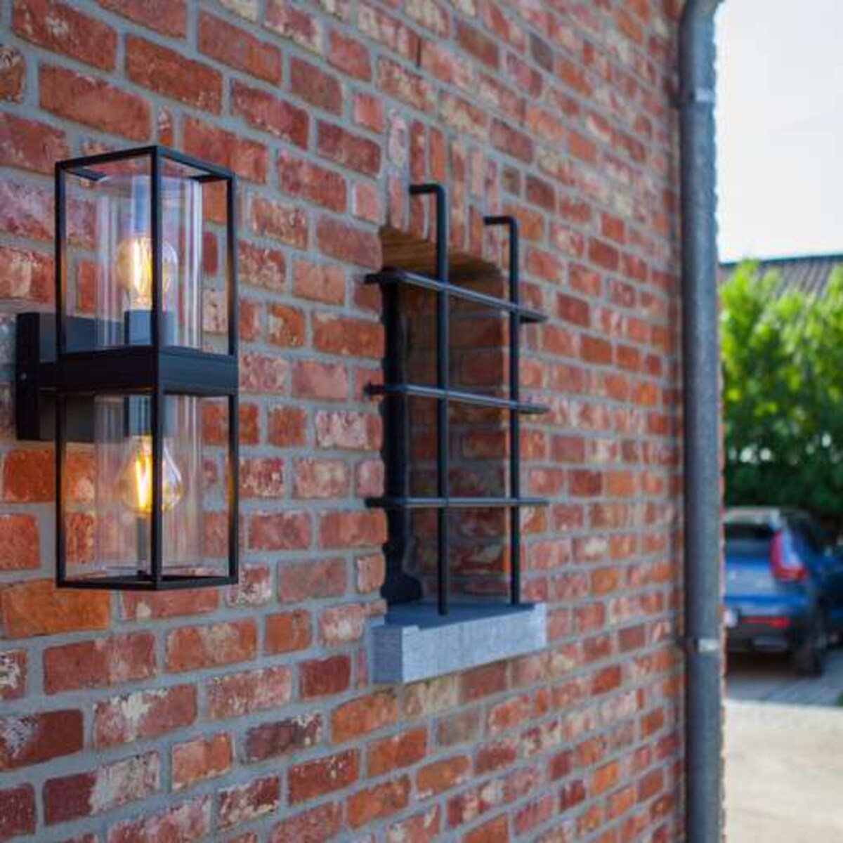 Elewacyjna LAMPA ogrodowa FLAIR 5288804012 Lutec zewnętrzna OPRAWA ścienna outdoor IP44 czarna przezroczysta