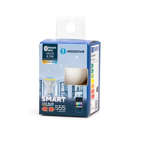 inteligentna żarówka bluetooth mesh gu10 cct