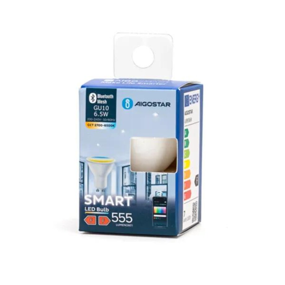 inteligentna żarówka bluetooth mesh gu10 cct