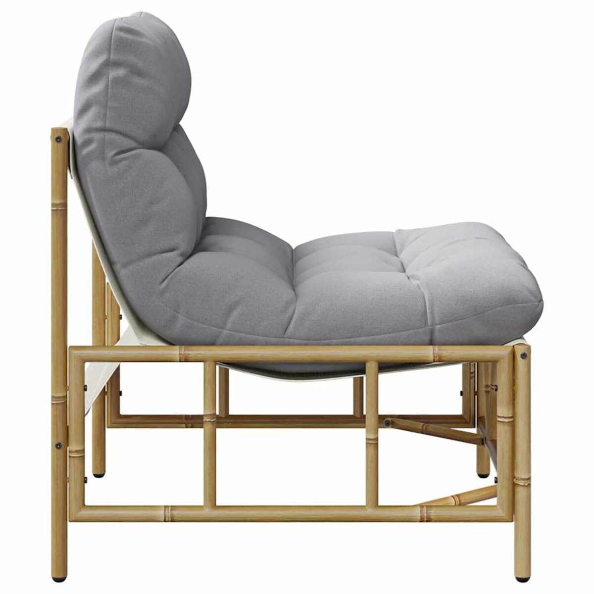 vidaXL Krzesło Ogrodowe 2 pcs Jasnoszary 75 x 75 x 71 cm Stal